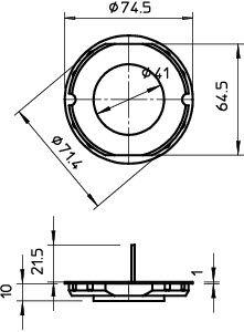 Крышка сигнальная d70мм UV 70 SD OBO 2003321