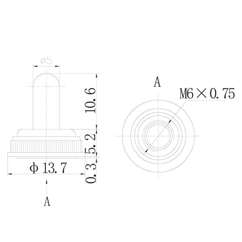 Защита для тумблеров типа MTS силикон Rexant 36-4610