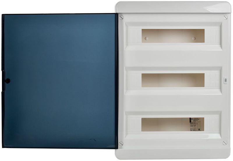 Корпус ЩРН-П-54 TEKFOR IP41 черн. прозр. дверь пластик. IEK TF5-KP12-N-54-41-K01-K03