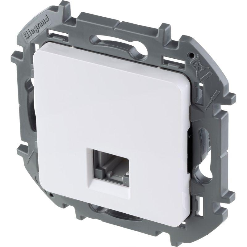 Розетка телефонная Inspiria RJ11 механизм бел. IEK 673820