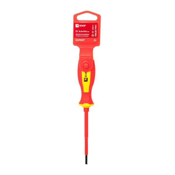 Отвертка SL4х100мм Expert 1000В PROхima EKF sl-4-100-exp-in