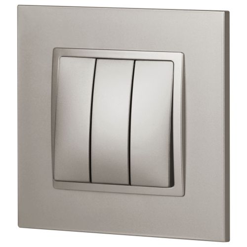 Выключатель 3-кл. Elegance 14-1107-16 250В 10АХ титан Эра Б0065799