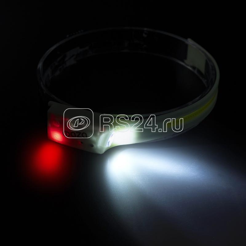 Фонарь аккумуляторный налобный ФАZА AccuFH3-L3W/L3W-GLOW 3Вт COB+3Вт XPE (5режимов упраление жестами) IP44 ФАZА 5061729