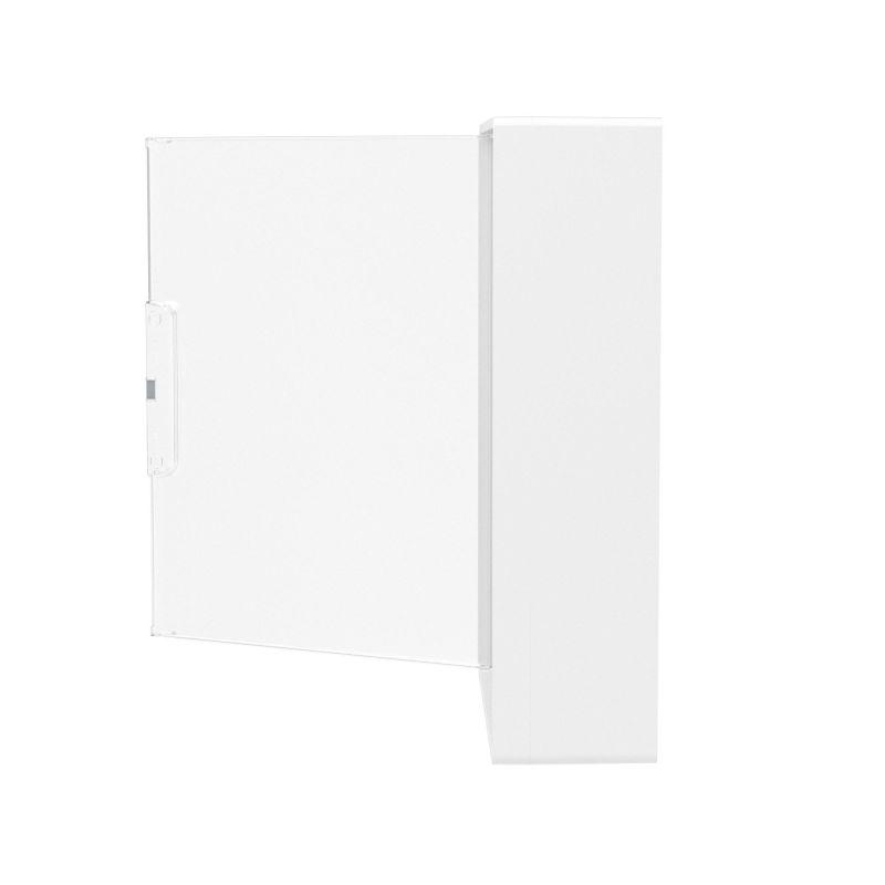 Щиток настенный 24мод. FRAME с прозр. дверцей с 4 шинами PEN (2шт на 8 отверст. и 2шт на 6 отверст.) бел. DKC F24W1WT