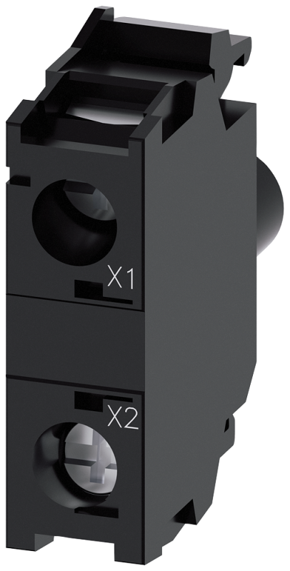 Модуль подсветки с интегрированным светодиодом 24В AC/DC винтовые клеммы для монтажа на держателе актуатора син. Siemens 3SU14011BB501AA0