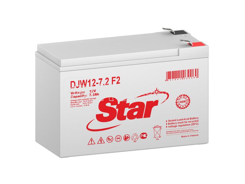 Аккумулятор 12В 7.2А.ч Star DJW12-7.2 F2