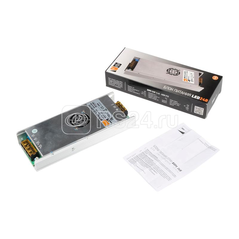 Блок питания для светодиодной ленты BSPS 24В 16.6А 400Вт IP20 метал. Pro+ JazzWay 5046153