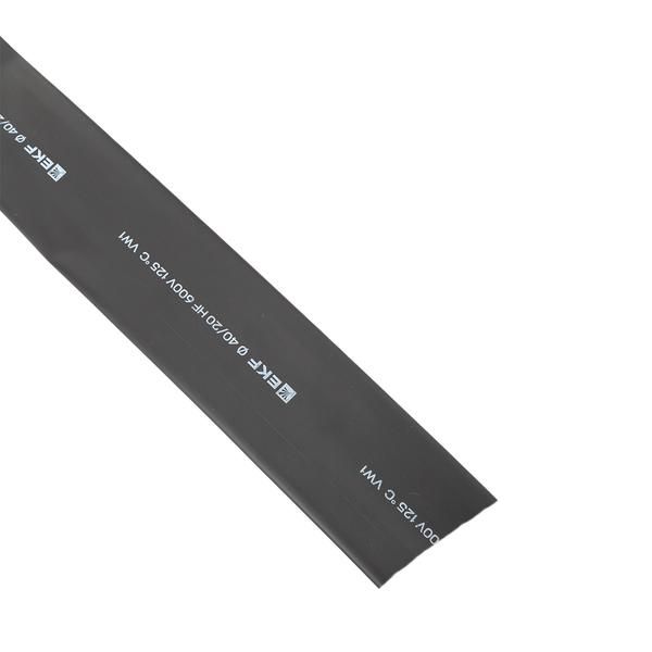 Трубка термоусадочная ТУТ нг 40/20 черн. (уп.50м) EKF tut-40-b