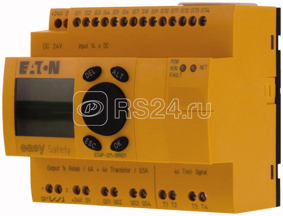 Реле безопасности EASYSafety 24В DC 14DI 4DO -Транс 1Do реле дисплей EASYNet ES4P-221-DMXD1 EATON 111017