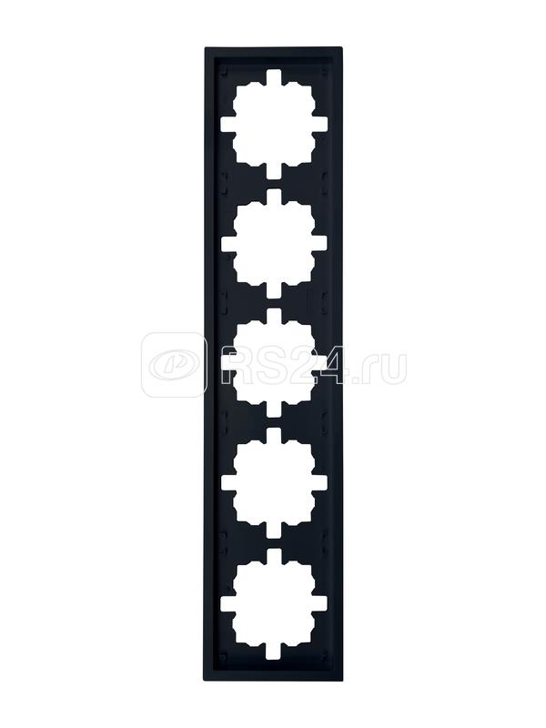 Рамка 5-мест. горизонт. ZIMA черн. бархат LEZARD 704-4200-150