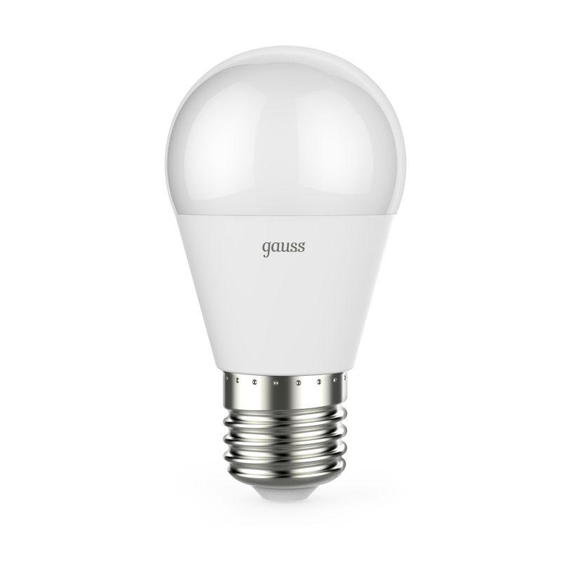 Лампа светодиодная Black 7Вт P45 шар 3000К тепл. бел. E27 560лм диммир. GAUSS 105102107-D