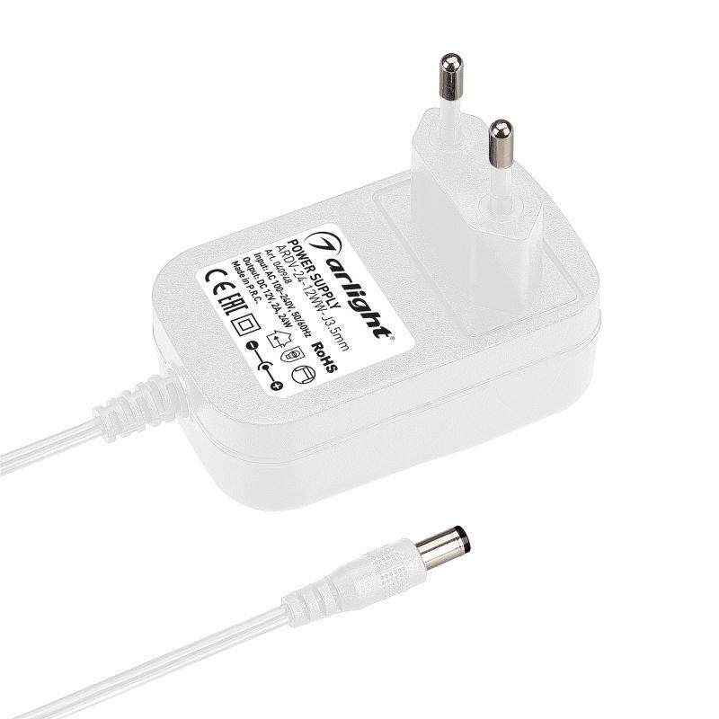 Блок питания ARDV-24-12WW-J3.5mm (12В 2А 24Вт) (адаптер) Arlight 040948 Блок питания ARDV-24-12WW-J3.5mm (12В 2А 24Вт) (адаптер) Arlight 040948
