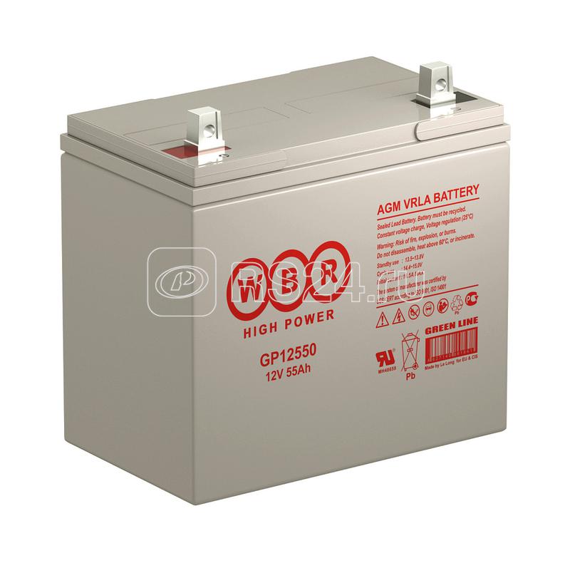 Аккумулятор 12В 55А.ч WBR GP12550 WBR