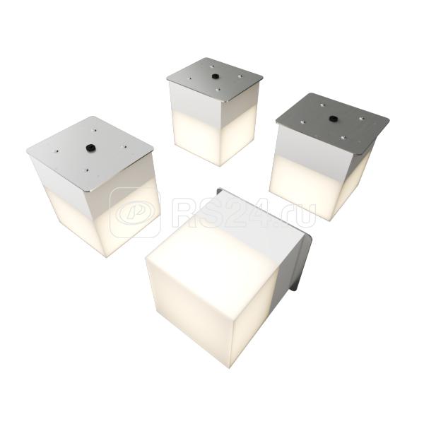 Светильник светодиодный RVE-LBX-LUMO60-PLAZA10015-4-GR квадрат грильято 4шт 85х85х100мм 30Вт встраиваемый 4000К бел. RVElektro RVE00003308