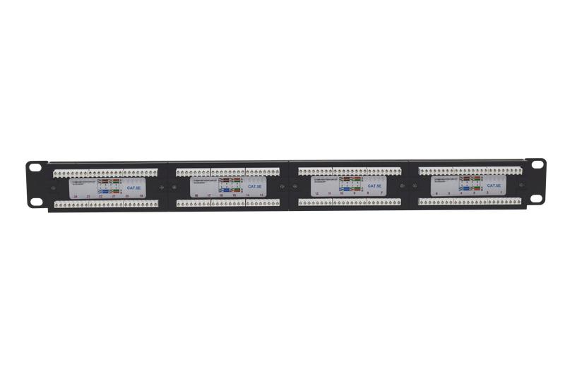 Патч-панель 19 1U кат.5E неэкранир. 24 порта RJ45 Dual IDC TOKOV ELECTRIC TKE-PP-5E-1U-24P-UTP