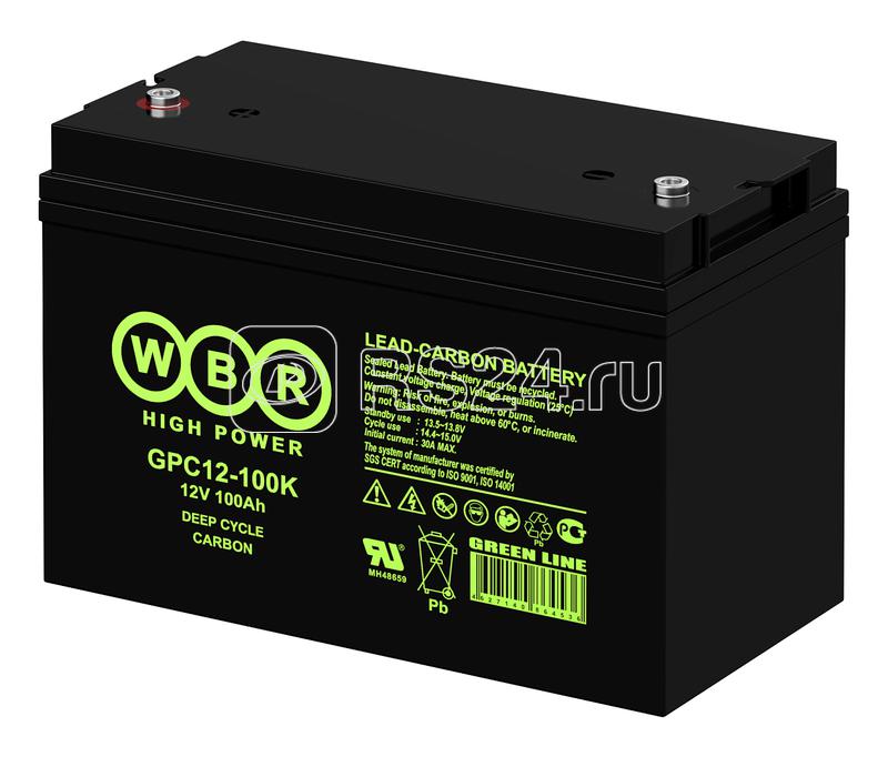 Аккумулятор тяговый 12В 100А.ч WBR GPC12-100K WBR