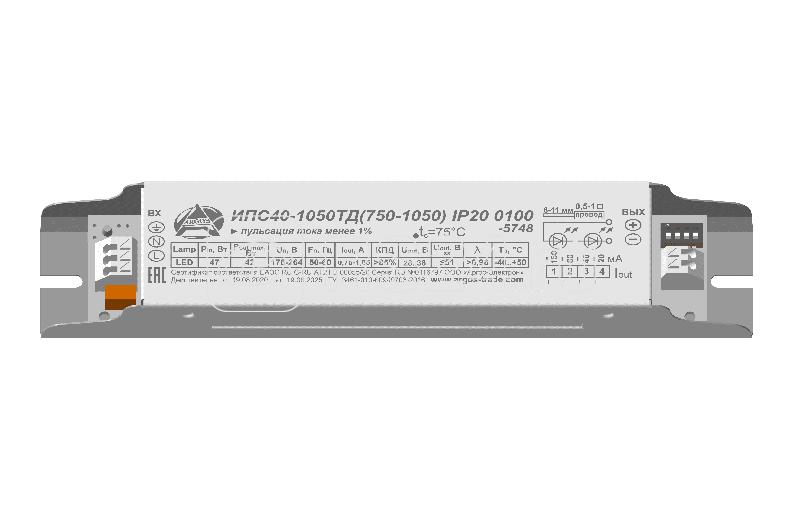 Драйвер ИПС 40-1050ТД(750-1050) 0100 IP20 Аргос