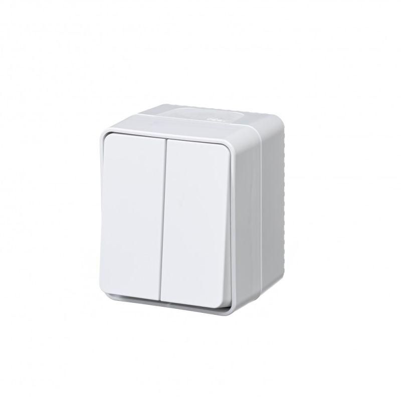 Выключатель 2-кл. ОП AtlasDesign PROFI IP54 10AX бел. SE ATN540151