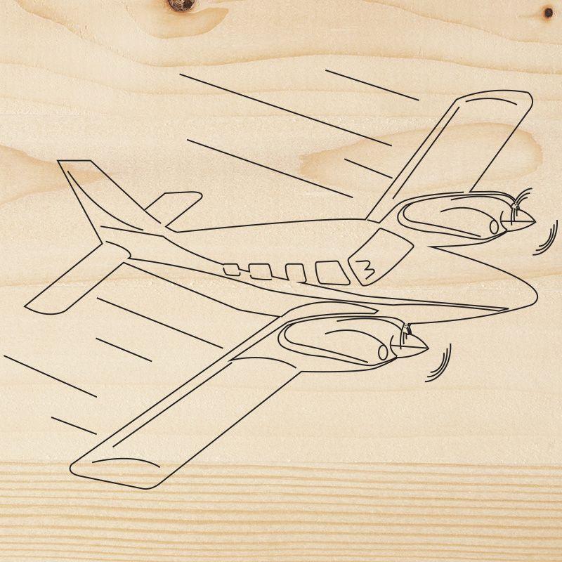 Доска для выжигания "Самолет" 150х150мм пакет Rexant 12-0915