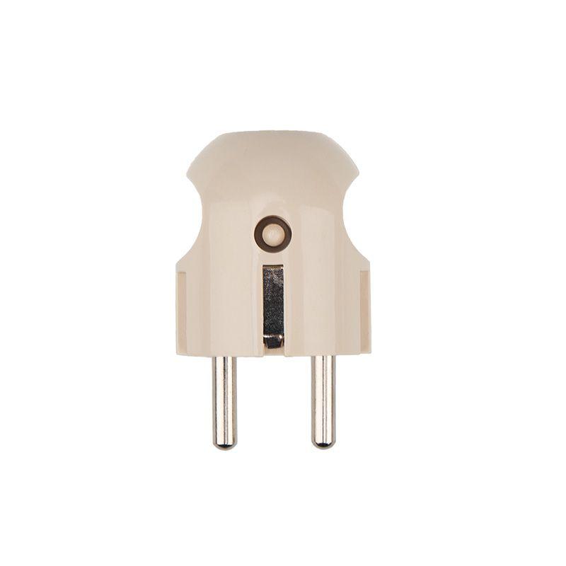 Вилка прямая 16А с заземл. крем. PROCONNECT 11-8531-4