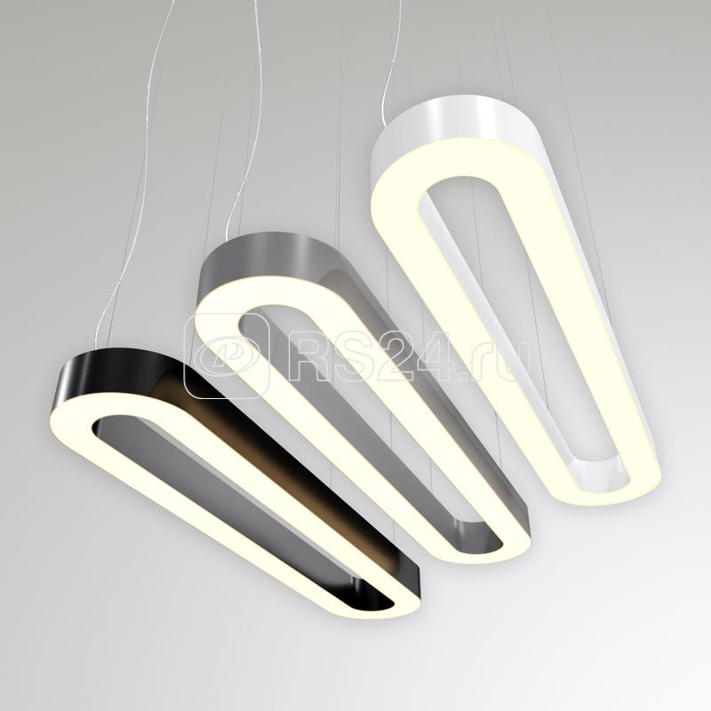 Светильник светодиодный RVE-LBX-HOLE-LARGO-1400-P 82Вт 4000К 1400х350х100мм подвесной шир. рассеив.=80мм бел. RVElektro RVE00000492