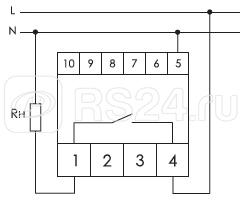 Ограничитель мощности ОМ-1-1 1ф фикс. параметры монтаж на DIN-рейке 35мм 5..260В AC 8А 1 перекл. F&F EA03.001.002
