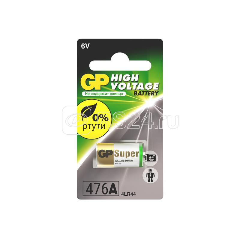 Элемент питания алкалиновый 4LR44/476A/28A/PX28 6В (блист.1шт) GP 3059