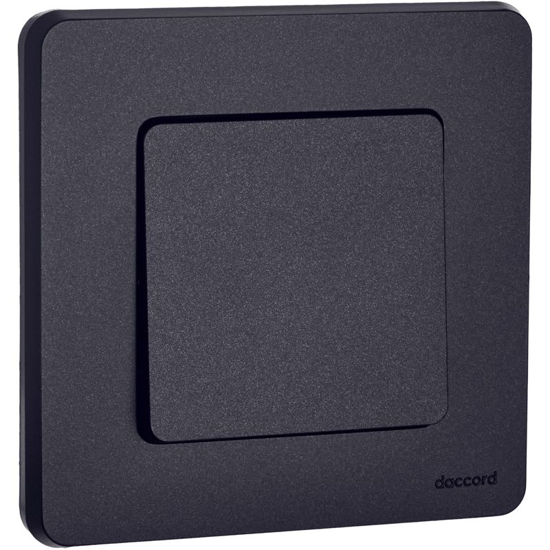 Переключатель 1-кл. Inspiria 10А IP20 250В 10AX механизм антрацит IEK 673653