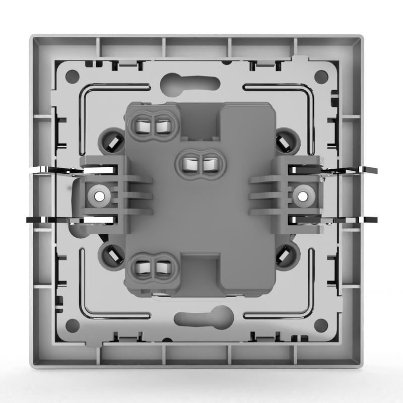 Выключатель 1-кл. СП Pixel 10А IP20 в сборе алюм. TOKOV ELECTRIC TKE-PX-V1F-C03