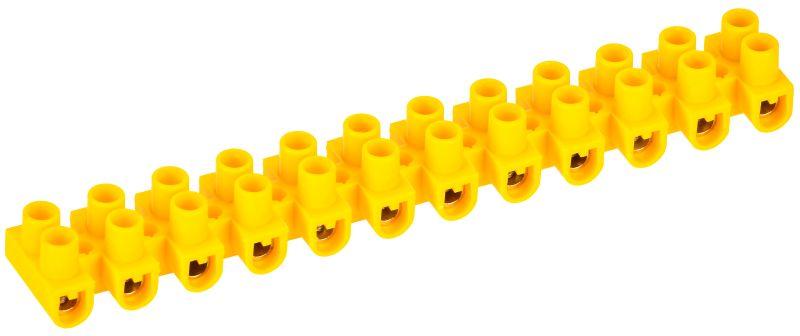 Колодка клеммная полистирол ЗВИ-5 н/г 1.5-4.0кв.мм желт. (блист.2шт) IEK UZV7-005-04-2