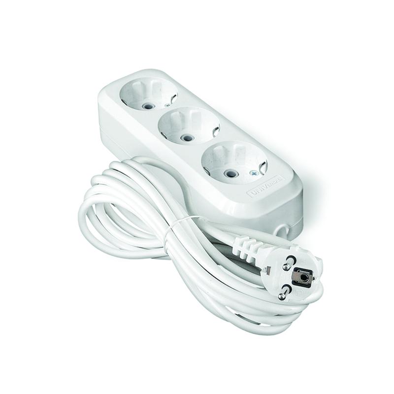 Удлинитель 3х5м с заземл. 13А IP20 Е-303 ПВС 3х1 АБС-пластик UNIVersal 9631978