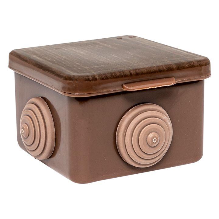 Коробка распаячная КМР-030-036 пылевлагозащ. 65х65х50 4 мембранных ввода темн. дерево PROxima EKF plc-kmr2-030-036-t