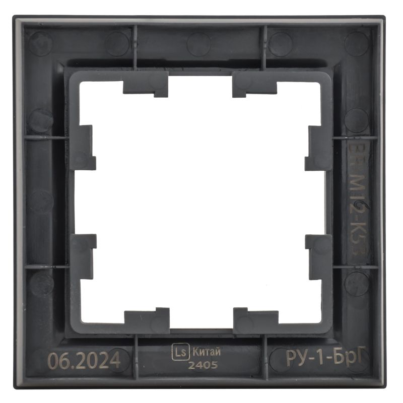 Рамка 1-м BRITE РУ-1-БрГ графит IEK BR-M12-K53