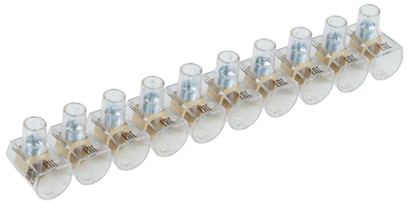 Зажим винтовой концевой изолированный КЗВИ 16кв.мм (10х1) IEK UZVK-16-10