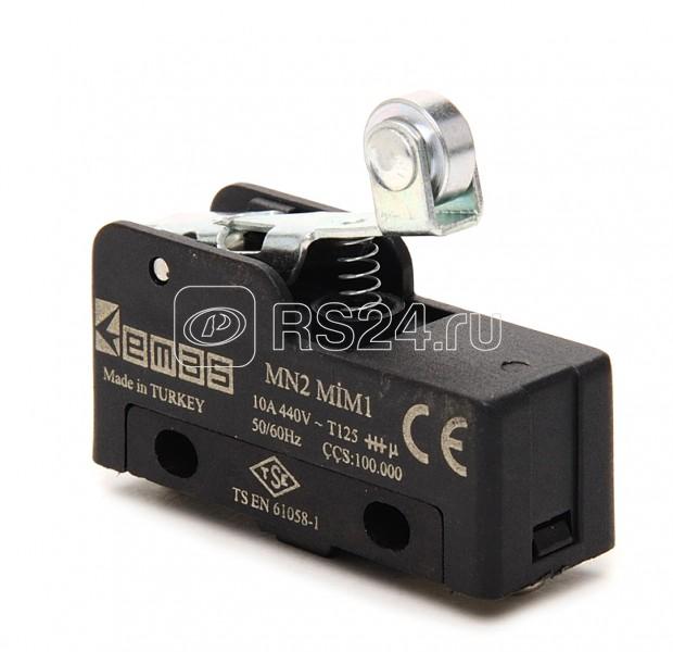 Выключатель-мини с стальным роликом на коротком рычажке EMAS MN2MIM1