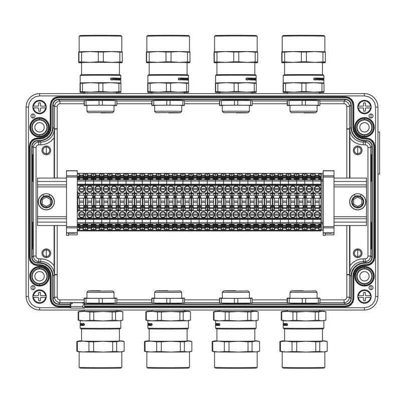 Корпус взрывозащищенный 260х160х90мм 1Ex e IIC Т5 Gb / Ex tb IIIB T95град.C Db IP66 алюм. DKC 1201.181.20.00X Корпус взрывозащищенный 260х160х90мм 1Ex e IIC Т5 Gb / Ex tb IIIB T95град.C Db IP66 алюм. DKC 1201.181.20.00X