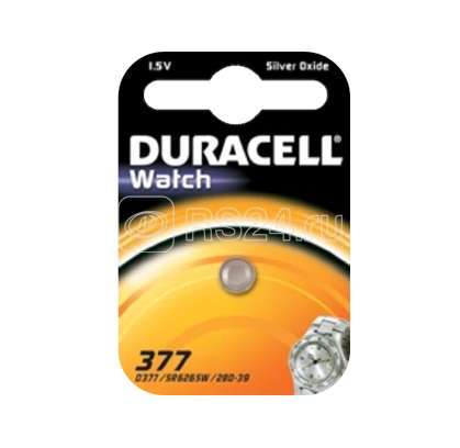 Элемент питания 377 1.5В для часов BP-1 (блист.1шт) Duracell Б0002001