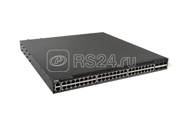 Коммутатор управляемый стекируемый L3 DXS-3610-54T/A1ASI с 48 порт. 10GBase-T; 6 порт. 100GBase-X QSFP28; 2 ист. пит. AC и 5 вентиляторов D-Link 1816603