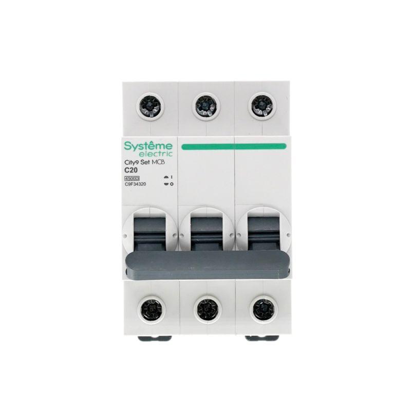 Выключатель автоматический модульный 3п C 20А 4.5кА City9 Set 400В SE C9F34320