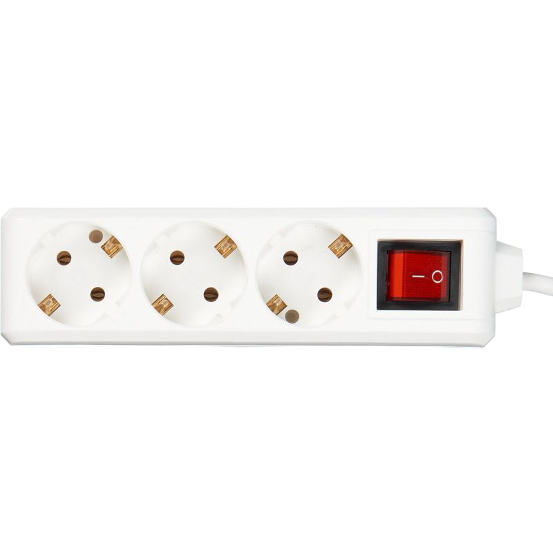 Удлинитель 3х5м с заземл. 16А IP20 У03К 2P+PE 250В ПВС 3х1 с выкл. IEK WYP10-16-03-05-ZK-N