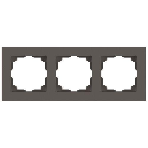 Рамка 3-м СП Accent 6-503-09 титан Intro Б0063793