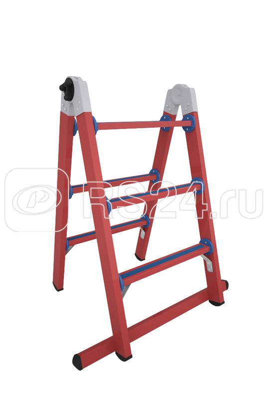 Лестница диэлектрическая ЛСПТД-1.0 трансформируемая в стремянку стеклопластик. Антиток Д471583