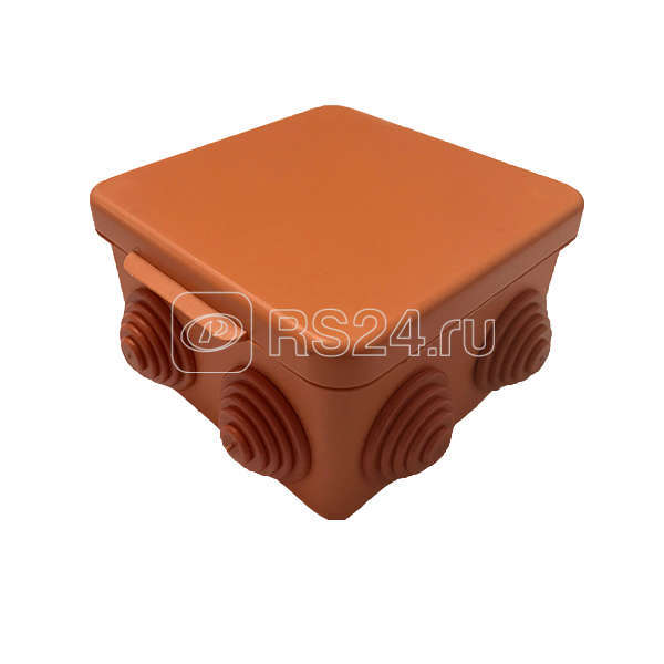 Коробка распределительная ОП 100х100х55мм IP54 негорюч. оранж. ГУСИ С3В108 Нг Евро