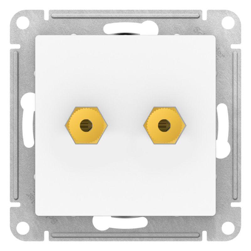 Аудиорозетка двойная AtlasDesign лотос SE ATN001387