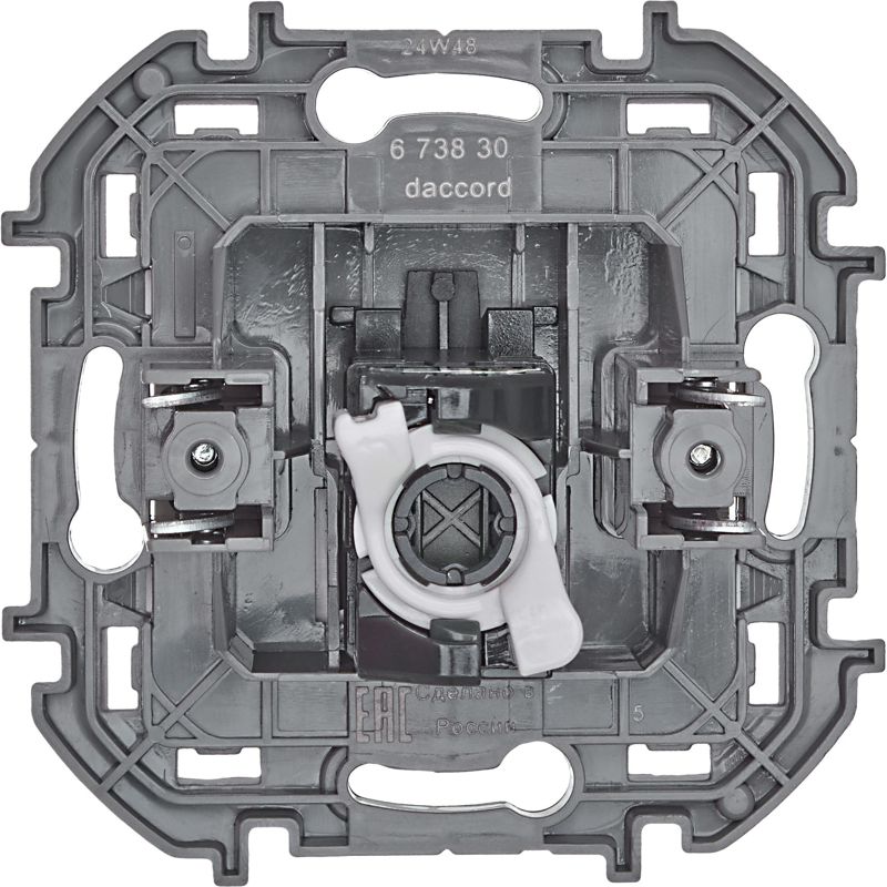 Розетка компьютерная Inspiria RJ45 кат.6 UTP механизм бел. IEK 673830