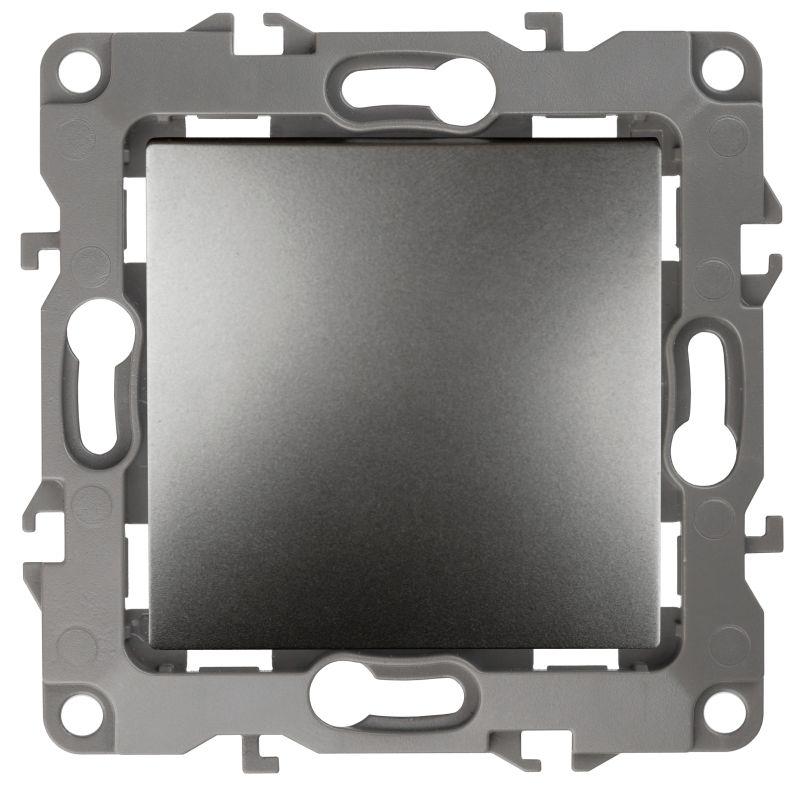 Кнопка 10АХ-250В Эра12 графит 12-1111-12 ЭРА Б0047836