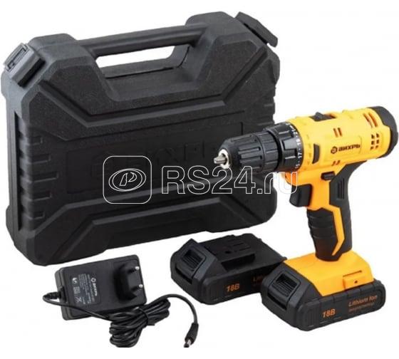 Дрель-шуруповерт аккумуляторная ДА-18Л-2К Вихрь 72/14/9