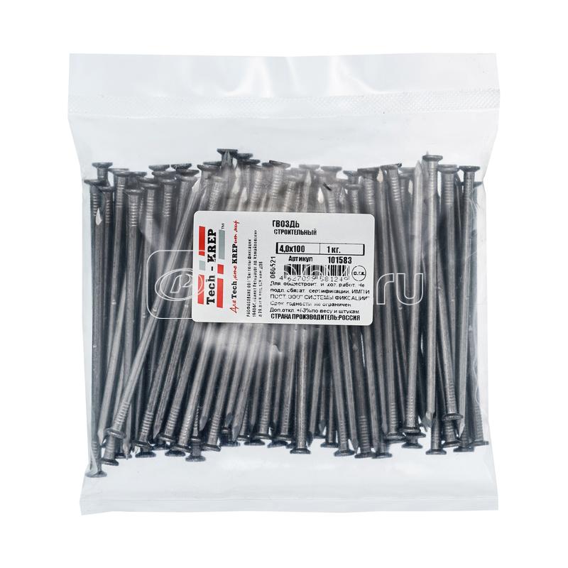 Гвоздь строительный 4х100 (уп.1кг) Tech-Krep/Zitar 101583