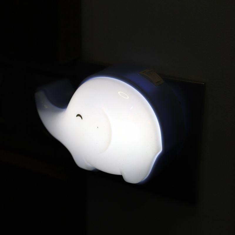 Светильник светодиодный NL-184 "Слоник синий" 220В ночник с выкл. Camelion 12763