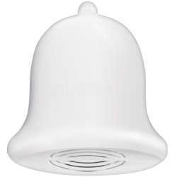 Звонок проводной Колокольчик электрон. гонг с кнопкой и проводом 3ААх1.5В 80-90дБА бел. Тритон КЛ-01Б